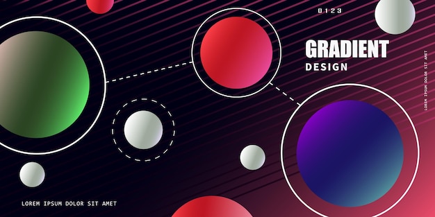 Vector rounded_gradient_bubbles