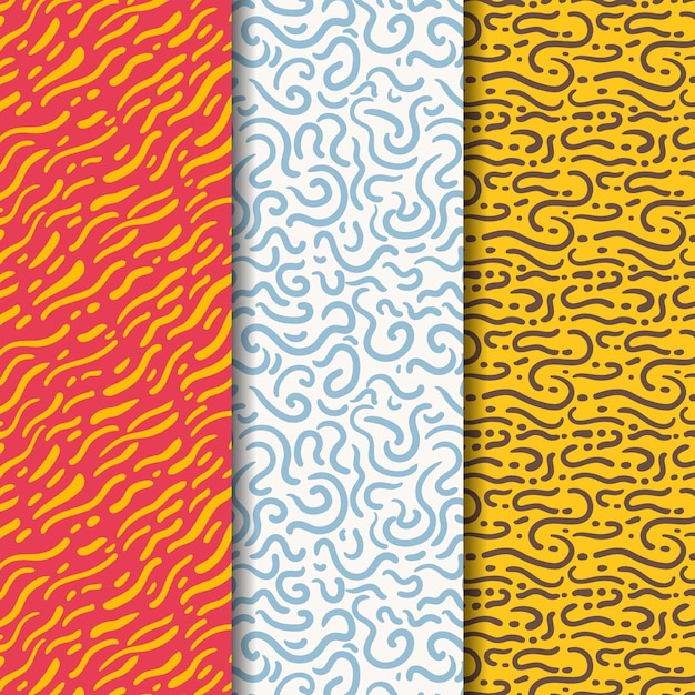 Rounded lines pattern collection