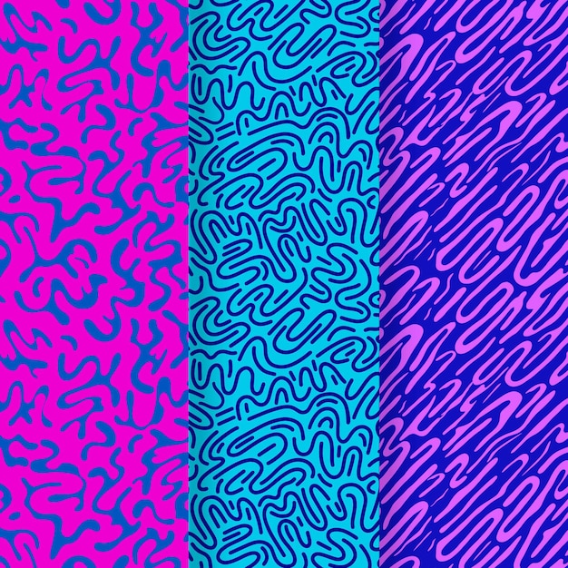 丸い線のパターンコレクション