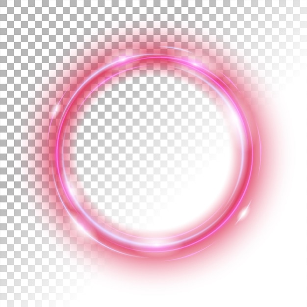 Rounded pink light suitable for product advertising product design and other png ready vector