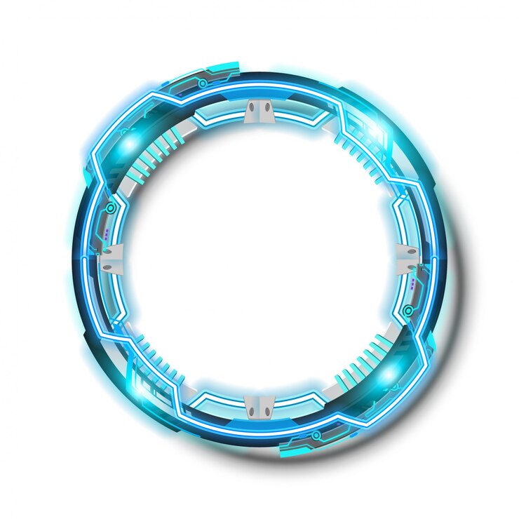 Vector rounded technology vector banner 