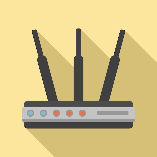 Router hub icon Flat illustration of router hub vector icon for web design