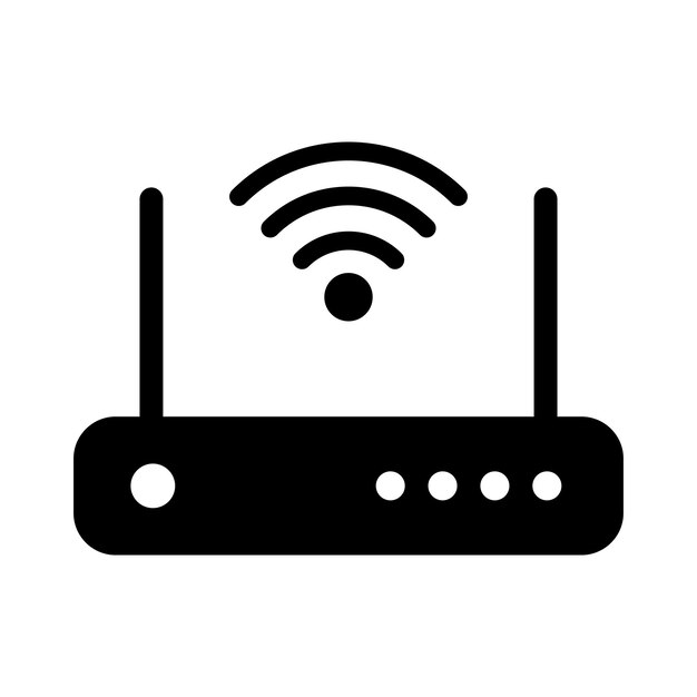 ルーターのアイコン ベクトルのデザイン テンプレート