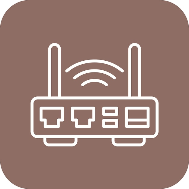 Vector router-icon vectorbeeld kan worden gebruikt voor elektronische apparaten