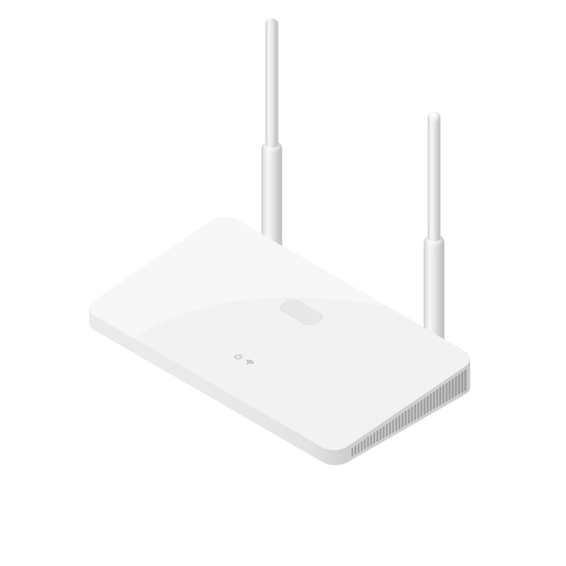 Icona isometrica del router ottimo design per qualsiasi scopo connessione internet ad alta velocità