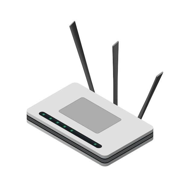 Router isometrisch pictogram geweldig ontwerp voor elk doel Snelle internetverbinding
