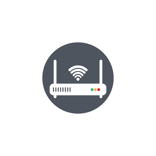 Router logo and vector template