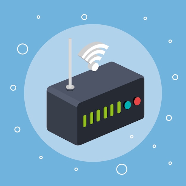 Router modem wifi internet signal connection technology