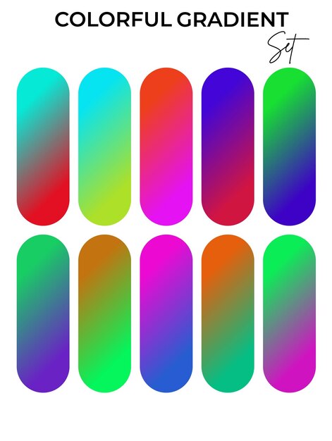 色とりどりの色の指甲の並び