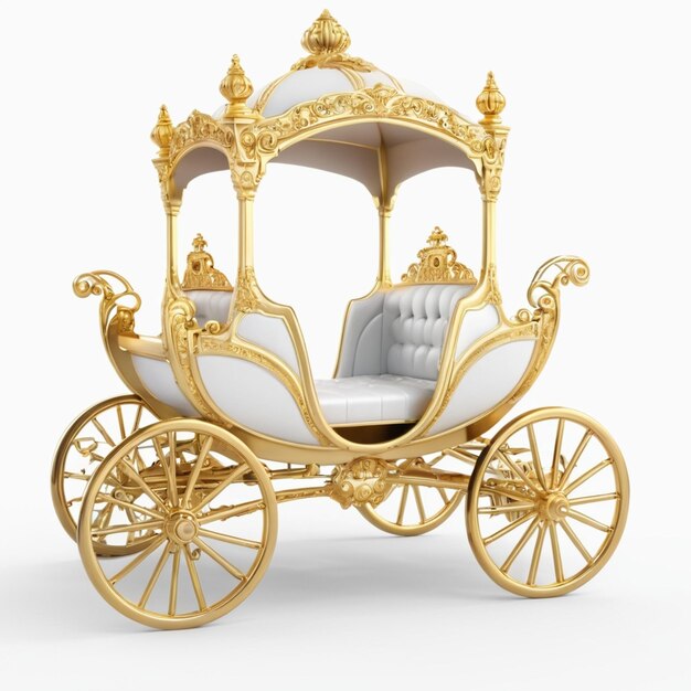 Royal carriage for transportation of people Vector
