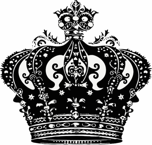 Vector royal crown design