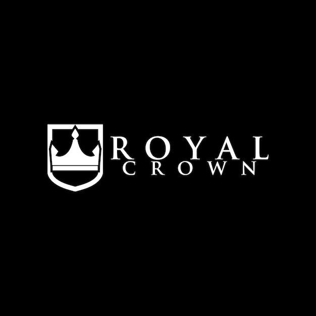 Royal Crown Logo Design Vector