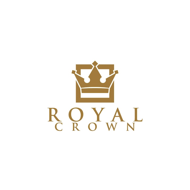 Royal Crown Logo Design Vector