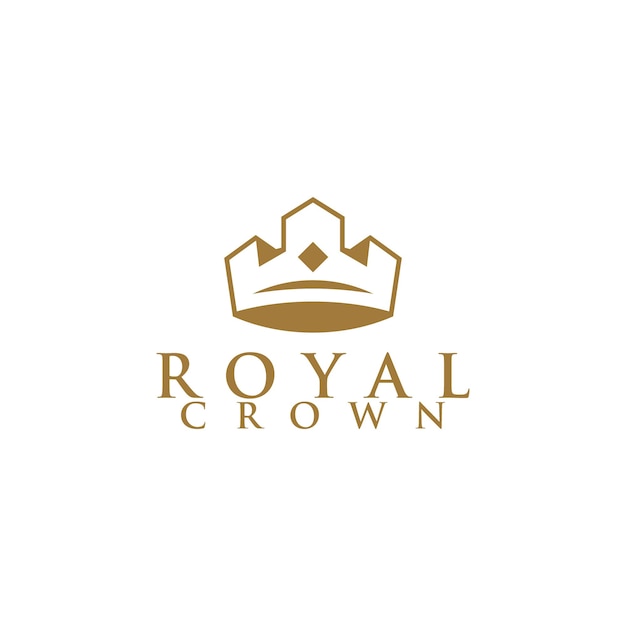 Royal Crown Logo Design Vector