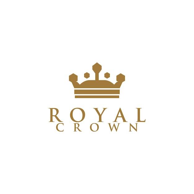 Royal Crown Logo Design Vector