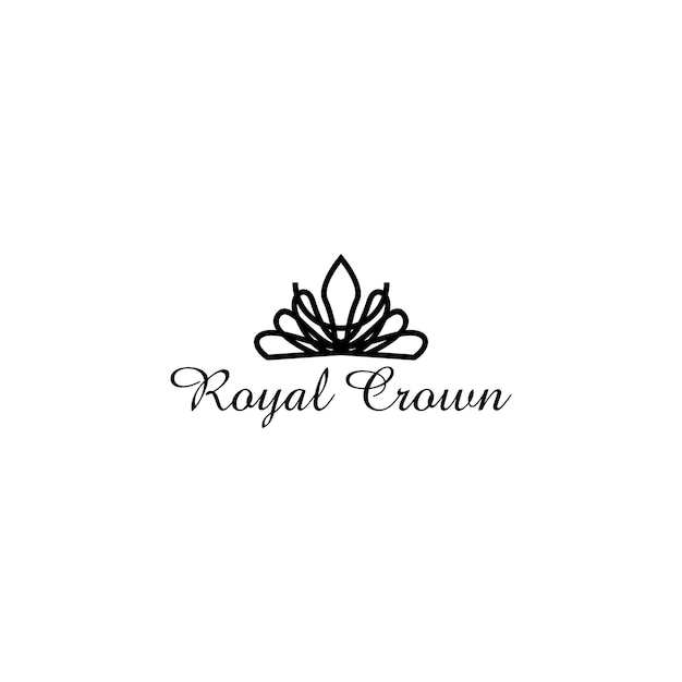 Royal Crown Logo Design Vector