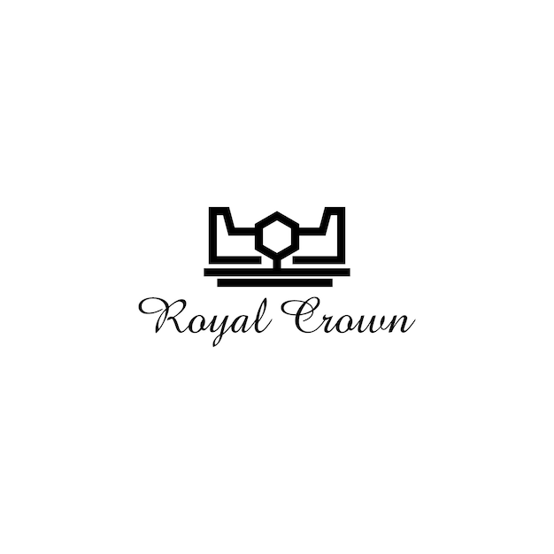 Royal Crown Logo Design Vector