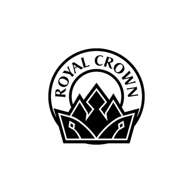 Royal Crown Logo Design Vector