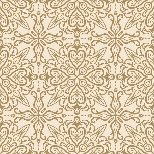 Королевский дамаск бесшовный узор Восточный традиционный роскошный фон для текстильных тканей обои