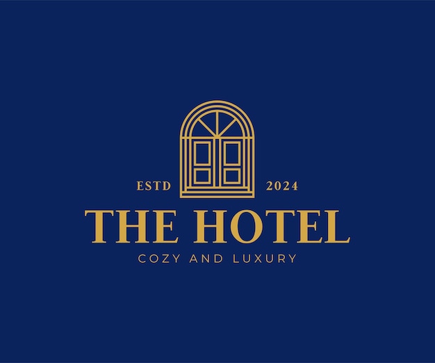 The Royal Door Hotel icon logo design for your business