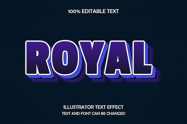 Royal,editable text effect,retro style magenta