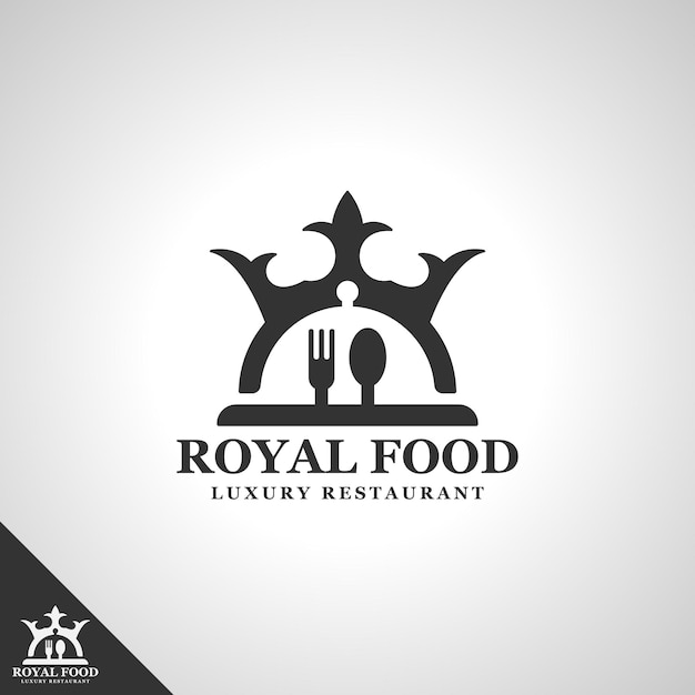 Vector royal food logo template