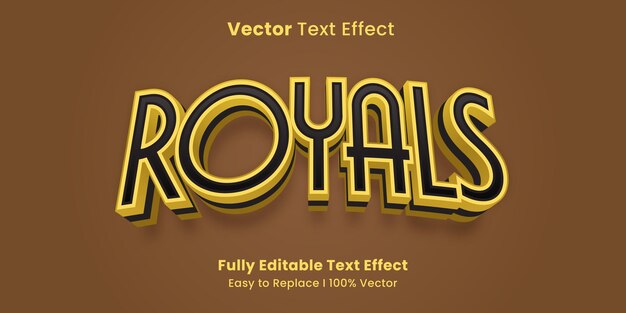 Vector royal gold teksteffect bewerkbare luxe en elegante tekststijl