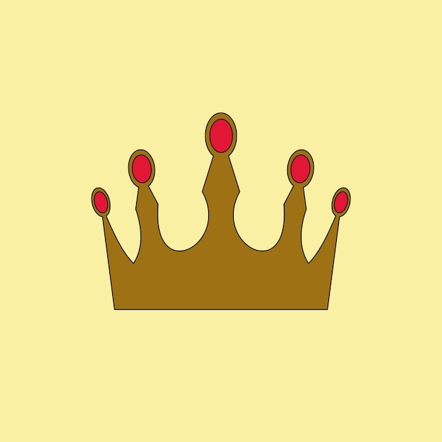 royal golden crown vector illustration king and queen gold coronet symbol