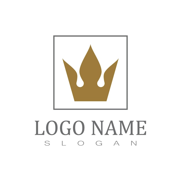 Royal King Queen Crown Elegant luxe logo-ontwerp