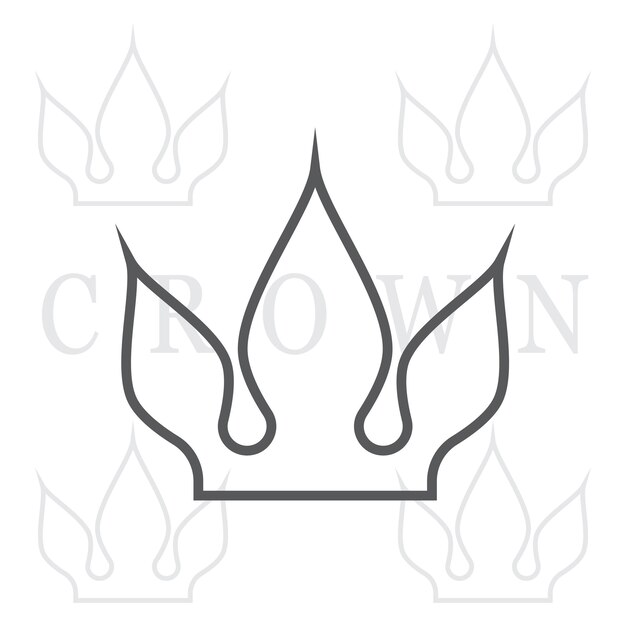 Royal King Queen Crown Elegant luxe logo-ontwerp