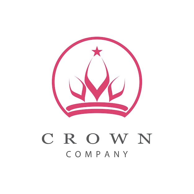 Royal King Queen Crown 우아한 럭셔리 로고 디자인