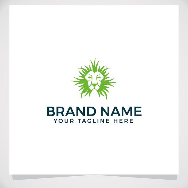 Royal lawn logo design template