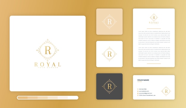 Vector royal logo design template