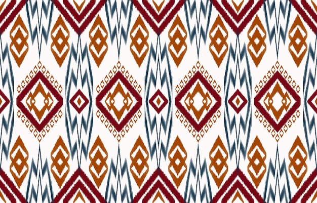 Vector royal luxurious ancient ikat patterns geometric ethnic tribal vintage retro style fabric textile