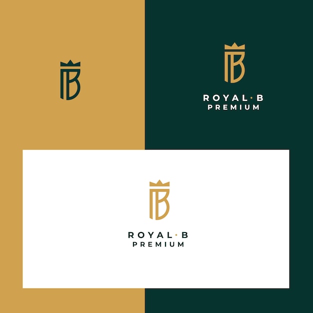 Royal and luxury abstract b letter logo