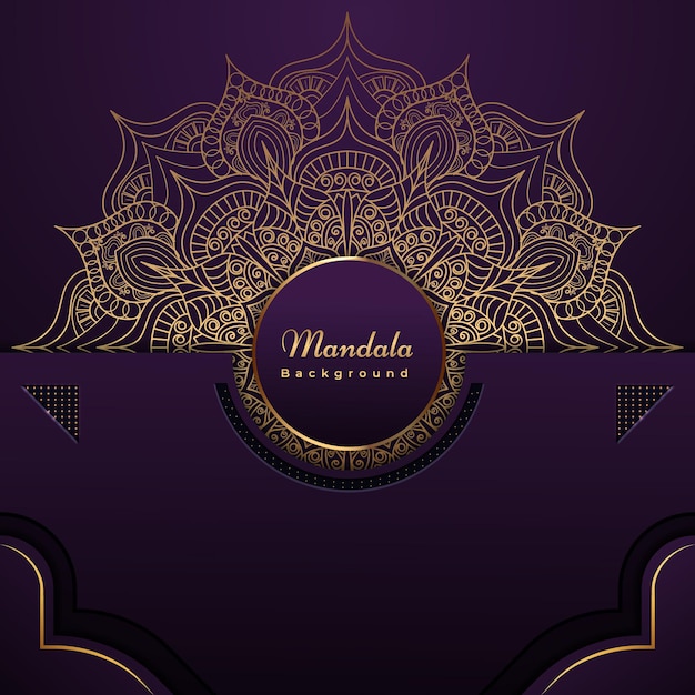 Royal mandala islamic style background