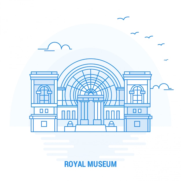 Royal museum blue landmark