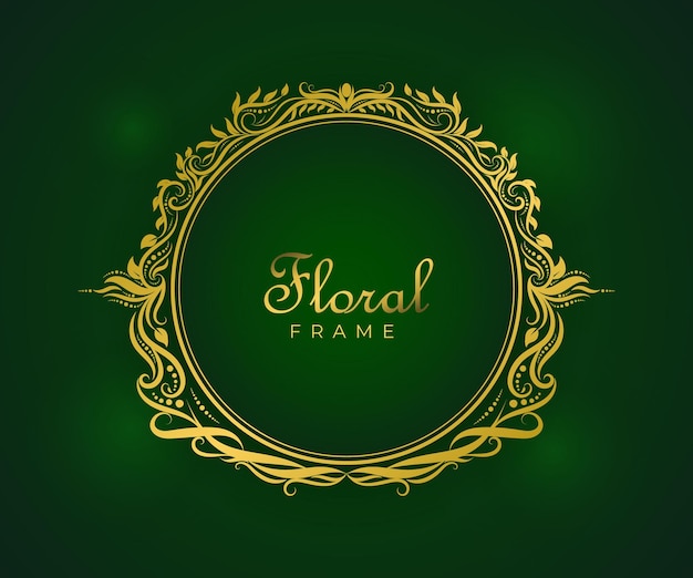 Vector royal ornament floral frame background