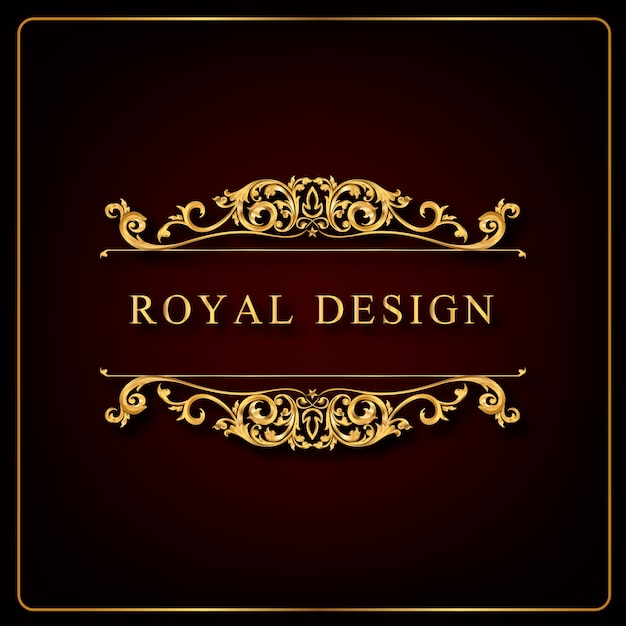 Vector royal ornament swirls and  vintage