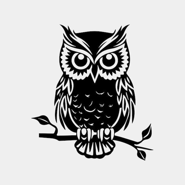 Vector royal owl vector design