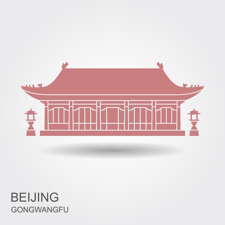 Vector the royal palace gong wong fu in beijing china