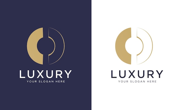 Royal premium letter o logo design vector template in gold colour Mooi logotype ontwerp voor luxe bedrijfsbranding