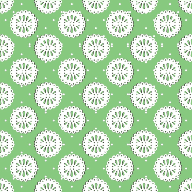 Royal seamless pattern on a green background Luxury vector illustration