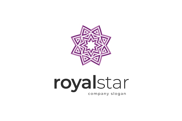 Royal star-logo sjabloon