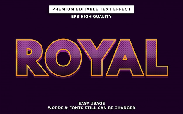 Royal text effect