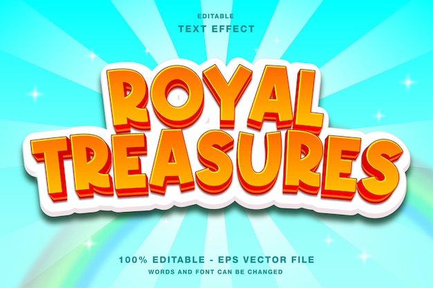 Royal Treasures 게임 로고 디자인