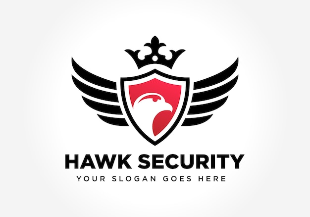 Vector royal vintage hawk security business symbol