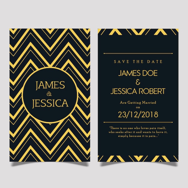 Vector royal wedding invitation card