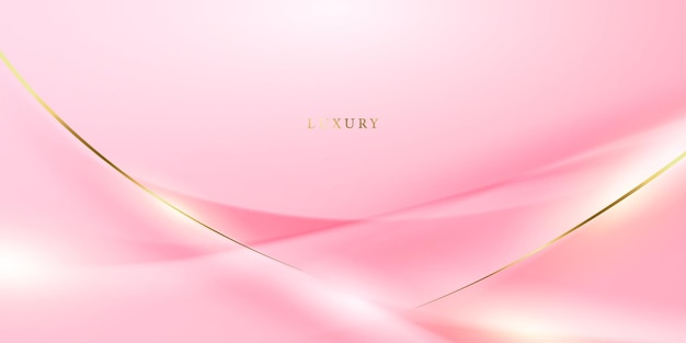 Roze abstracte achtergrond met luxe gouden elementen vector illustratie