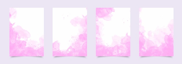 Vector roze abstracte aquarel achtergrond